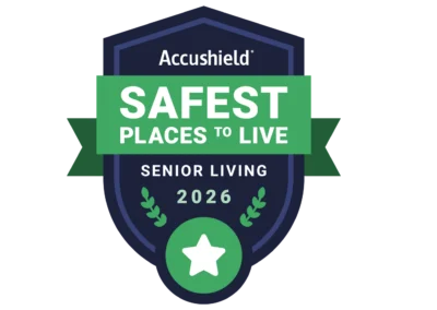 Charter Senior Living of Hermitage Recognized as Safest Places to Live™ for 2026